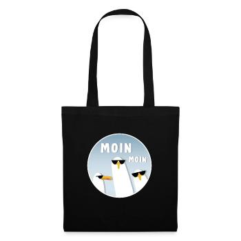 Moin Moin Seagulls - Tote Bag - black - Front