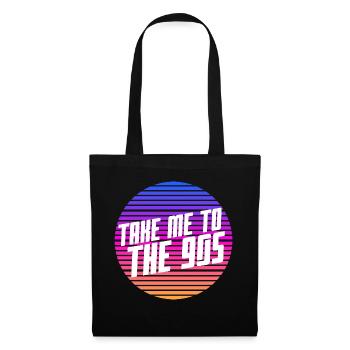 Enfant des années 90 - Sac en tissu - noir - Devant