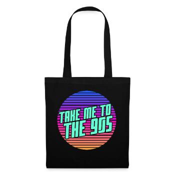 Enfant des années 90 - Sac en tissu - noir - Devant