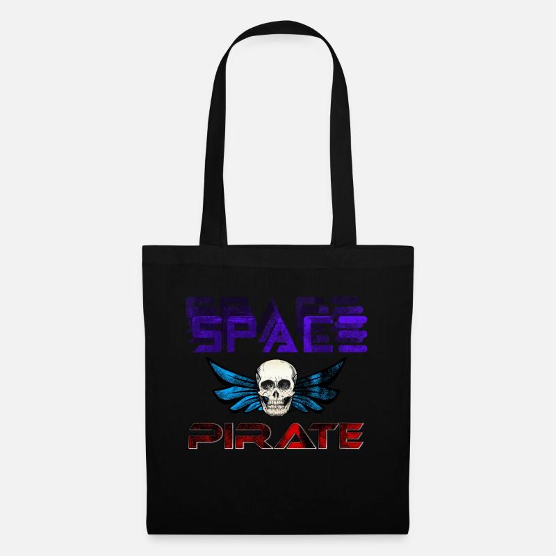 Space Pirate - Stoffbeutel - Schwarz