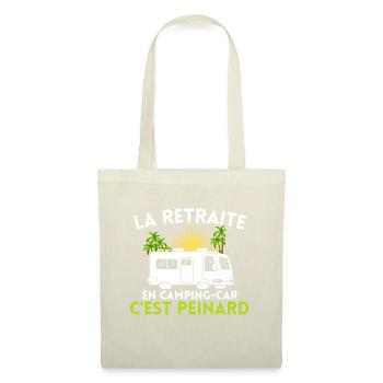 Camping car retraite Cadeau Humour - Sac en tissu - nature - Devant