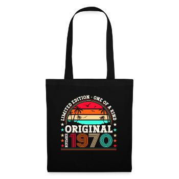 Original novembre 1970 Cadeau du 52e anniversaire - Sac en tissu - noir - Devant