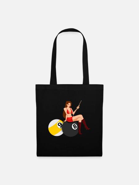 Snooker Pool Billiards - Tote Bag - black