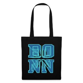 Bonn Germany City 3D Font Skyline - Tote Bag - black - Front