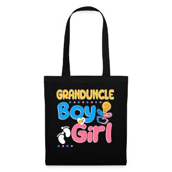 Pink or Blue Granduncle Loves You Best Uncle Ever - Stoffbeutel - Schwarz - Vorne