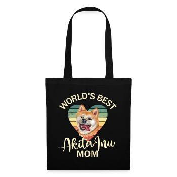 Dog Akita Inu - Tote Bag - black - Front