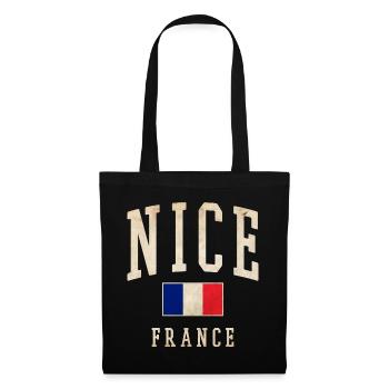 Nice France Flag Design - Tote Bag - black - Front