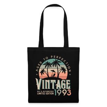 1993 Anniversaire vintage Cadeau 1993 - Sac en tissu - noir - Devant
