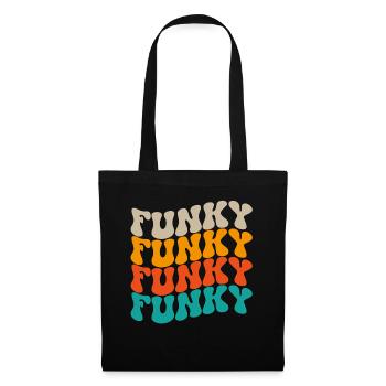 Funky Vintage - Sac en tissu - noir - Devant