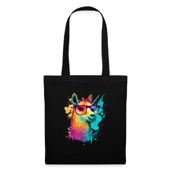 Lama - Sac en tissu - noir - Devant