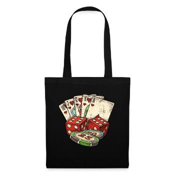 Poker Vintage - Tote Bag - black - Front