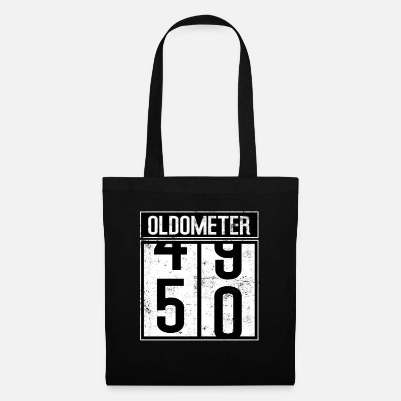 50. Geburtstag Geschenkidee - Stoffbeutel - Schwarz