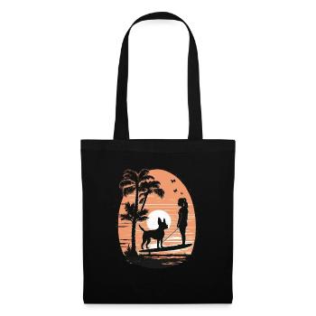 French Bulldog | SUP Stand Up Paddling Surf Girl - Tote Bag - black - Front