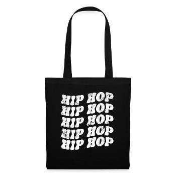 Hip Hop Vintage - Stoffbeutel - Schwarz - Vorne