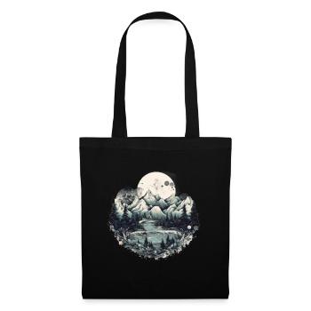 Nature Aventure Randonnée Camping Design - Sac en tissu - noir - Devant