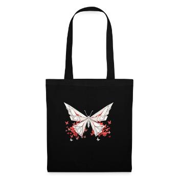 Origami Schmetterling Japanische Kunst - Stoffbeutel - Schwarz - Vorne