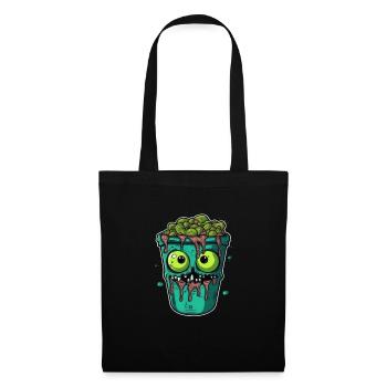 Tasse à café d’Halloween - tasse à café effrayante - Sac en tissu - noir - Devant