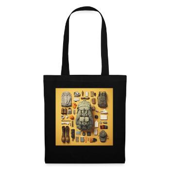 Everything I need for hiking - Tote Bag - black - Front