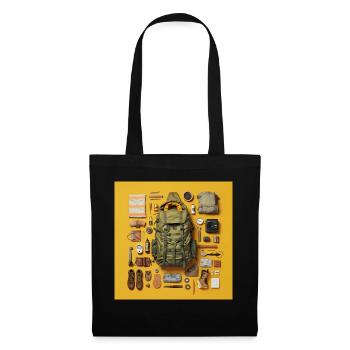 Everything I need for hiking - Tote Bag - black - Front