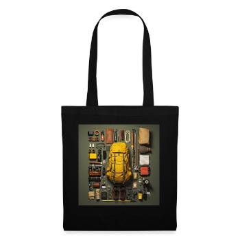 Everything I need for hiking - Tote Bag - black - Front
