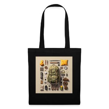 Everything I need for hiking - Tote Bag - black - Front