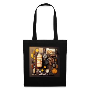 Everything I need for hiking - Tote Bag - black - Front