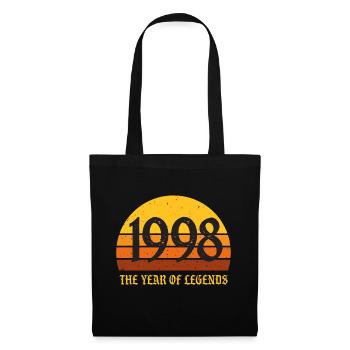 Millésime 1998 - Sac en tissu - noir - Devant