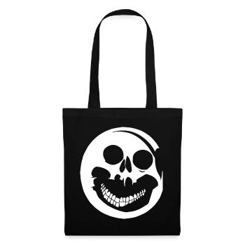 Horreur Crâne Crâne Art Crâne Gothique Heavy Metal - Sac en tissu - noir - Devant