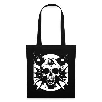 Horror Skull Skull Art Skull Gothic Heavy Metal - Tote Bag - black - Front