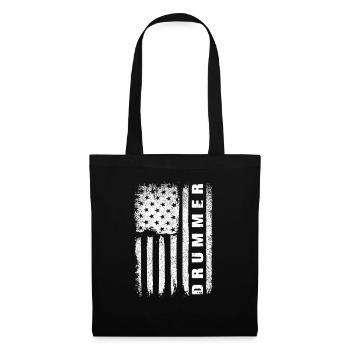 Drummer Vintage - Stoffbeutel - Schwarz - Vorne