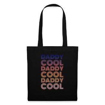 Daddy Cool Vater Retro - Stoffbeutel - Schwarz - Vorne