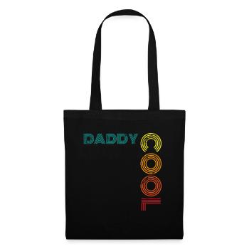Daddy Cool Vater Vintage - Stoffbeutel - Schwarz - Vorne