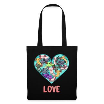 Love All Kinds Axolotl Design for Axolotl Fans - Tote Bag - black - Front