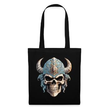 Viking Skull - Tote Bag - black - Front