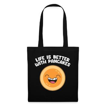 Funny Pancakes Brunch Breakfast Pancake Maker - Tote Bag - black - Front