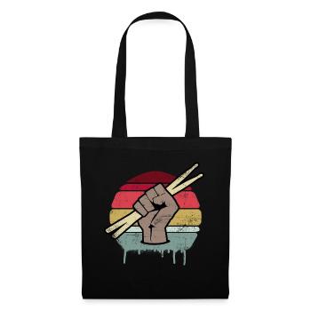 Batterie Batteur - Sac en tissu - noir - Devant