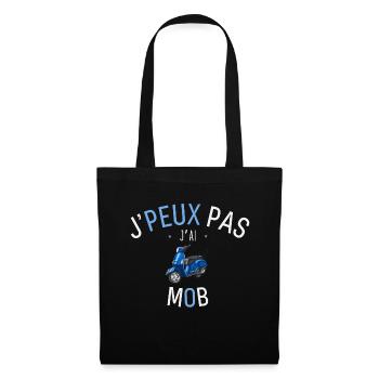 J'Peux Pas J'Ai Mob - Sac en tissu - noir - Devant