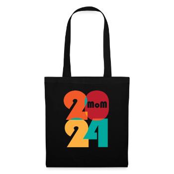 2024 Mom - Stoffbeutel - Schwarz - Vorne