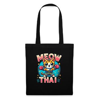 Arts martiaux mixtes Miaou Thaï Muay Thai Cat - Sac en tissu - noir - Devant
