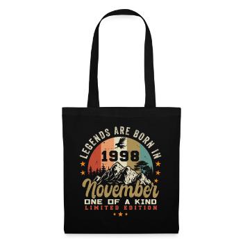 November 1998 Geburtstagsgeschenk - 1998 november - Stoffbeutel - Schwarz - Vorne