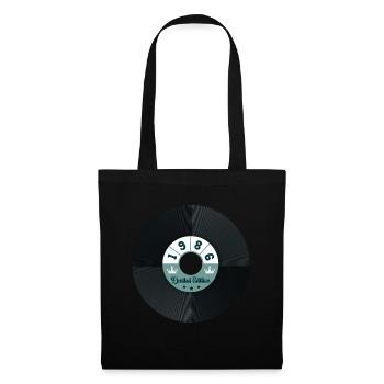 1986 Année de naissance - Sac en tissu - noir - Devant