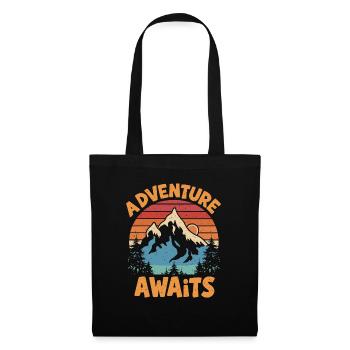 Adventure Awaits - Tote Bag - black - Front