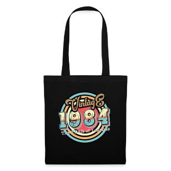 Millésime 1984 - Sac en tissu - noir - Devant