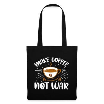 make coffee not war- coffee gifts - Tote Bag - black - Front