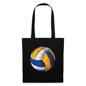 Volleyball Vintage - Stoffbeutel - Schwarz - Vorne