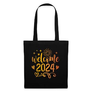 Welcome 2024 - Stoffbeutel - Schwarz - Vorne