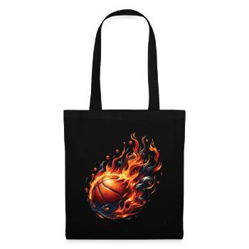 A basketball on fire - Tote Bag - black - Front