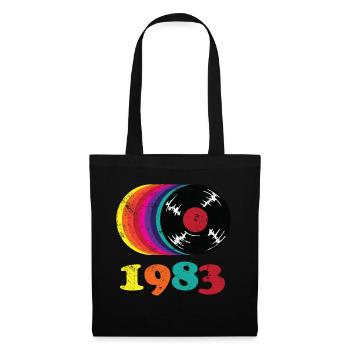 1983 41. Geburtstag - Stoffbeutel - Schwarz - Vorne