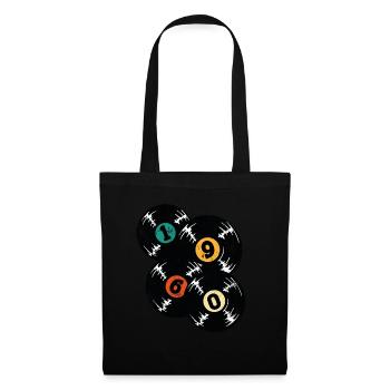 Vintage des années 1960 - Sac en tissu - noir - Devant