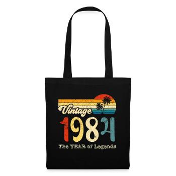 Millésime 1984 - Sac en tissu - noir - Devant